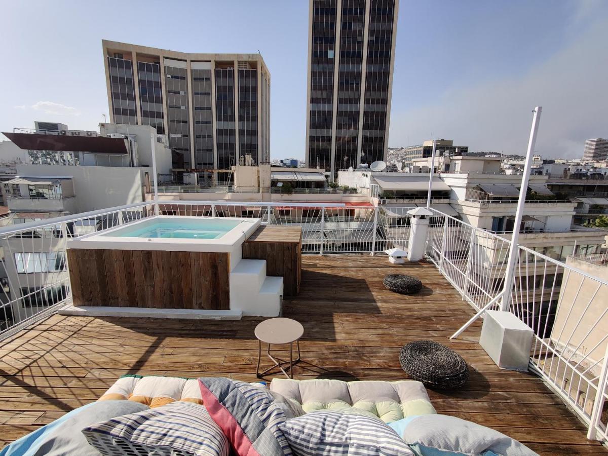 Unique Solar Penthouse With Jacuzzi And Sauna In Central Athens Atenas Exterior foto
