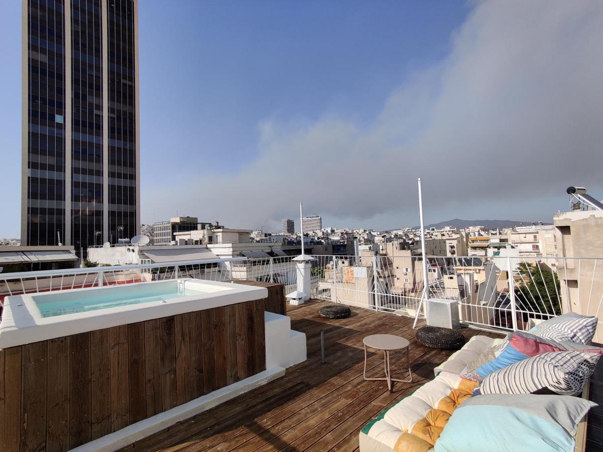 Unique Solar Penthouse With Jacuzzi And Sauna In Central Athens Atenas Exterior foto
